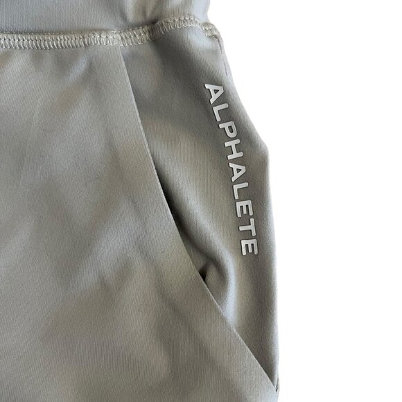 Alphalete Beige Jogger Pants Leggings With Drawstring & Pockets Size S - Picture 8 of 10